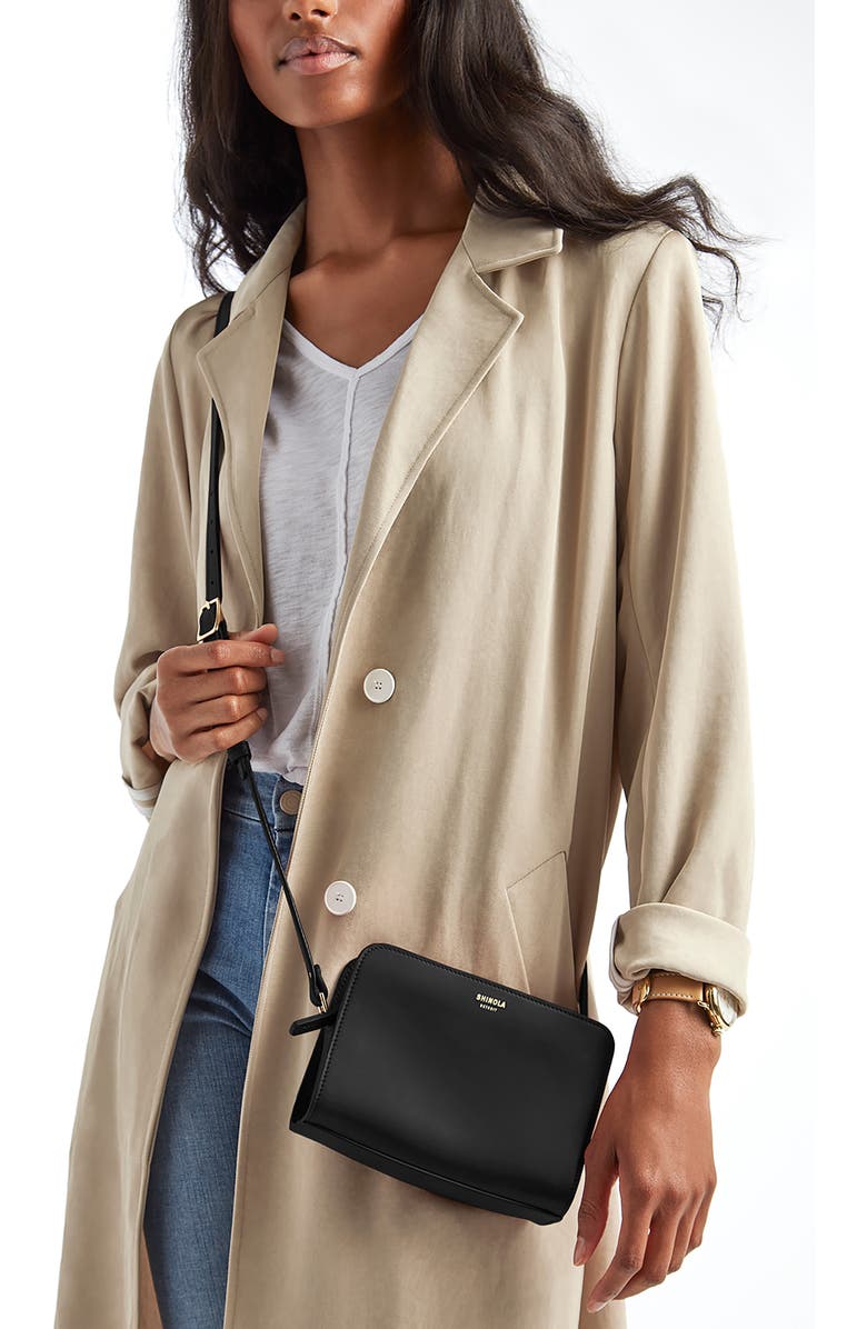 Shinola Mini Leather Crossbody Bag, Alternate, color,