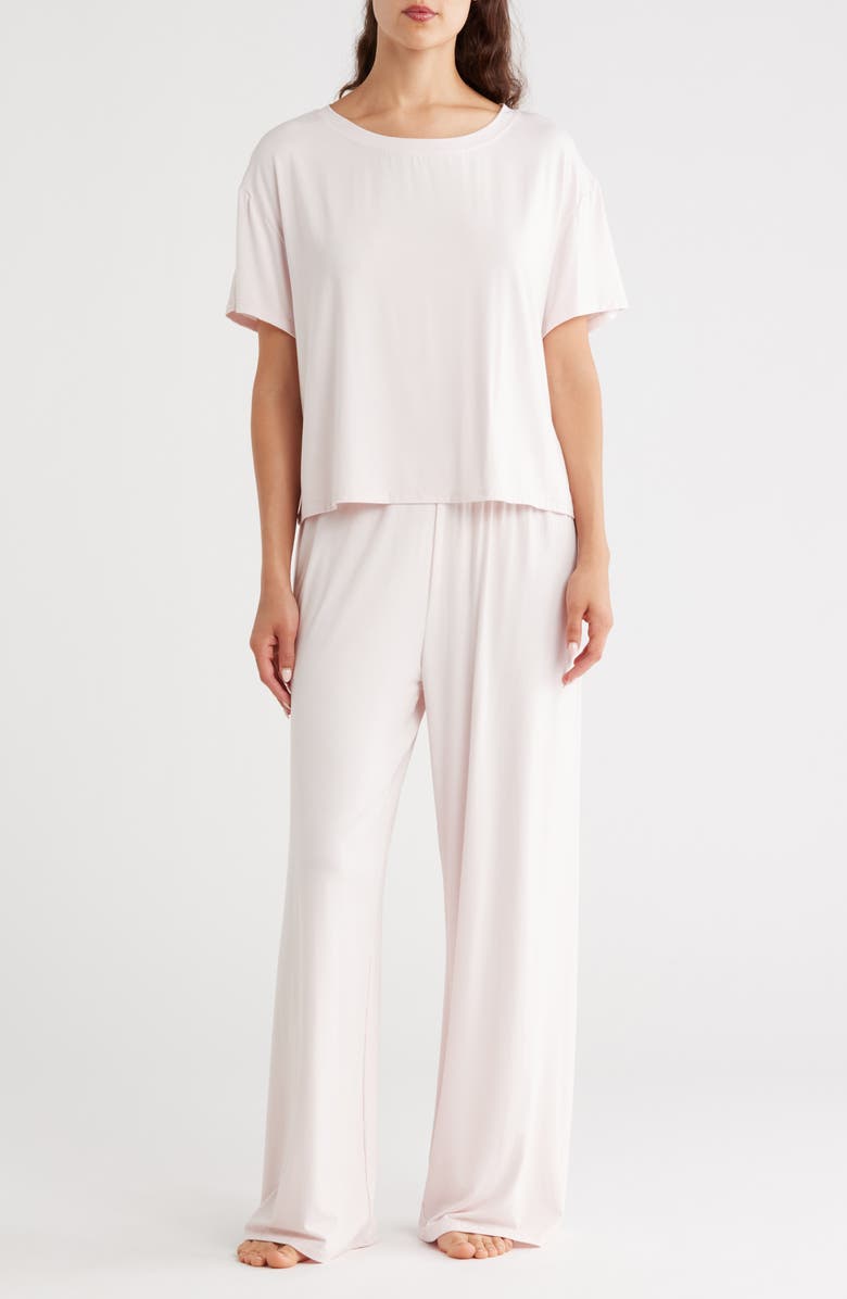 NORDSTROM RACK Tranquility Easy T-Shirt Pajamas, Main, color, Pink Frosty