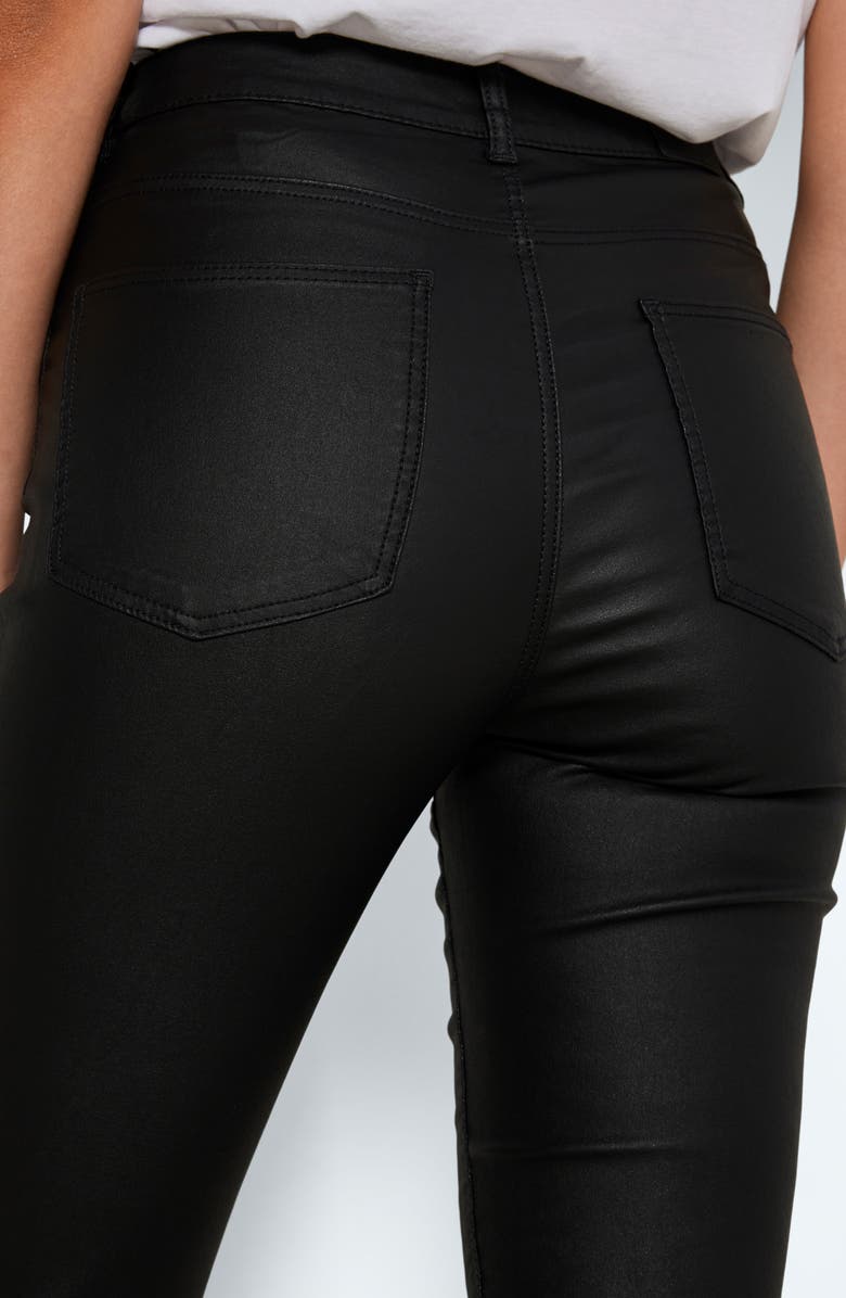 Noisy may Sallie Coated Flare Pants, Alternate, color, 