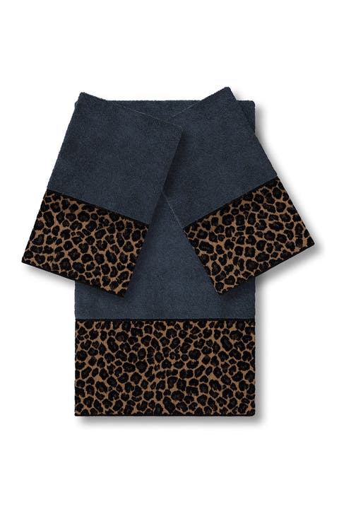 Spots 3-Piece Embellished Towel - Midnight Blue