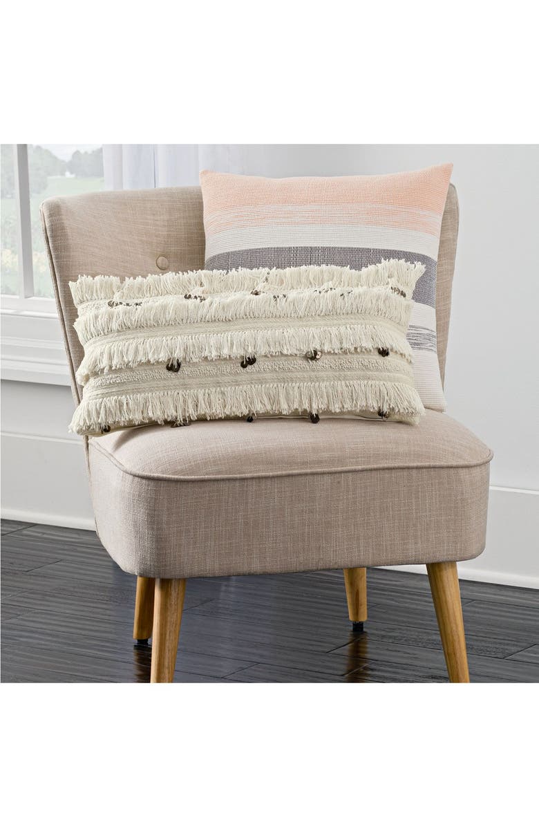 cupcakes and cashmere Fringe Sequin Accent Pillow, Alternate, color, 