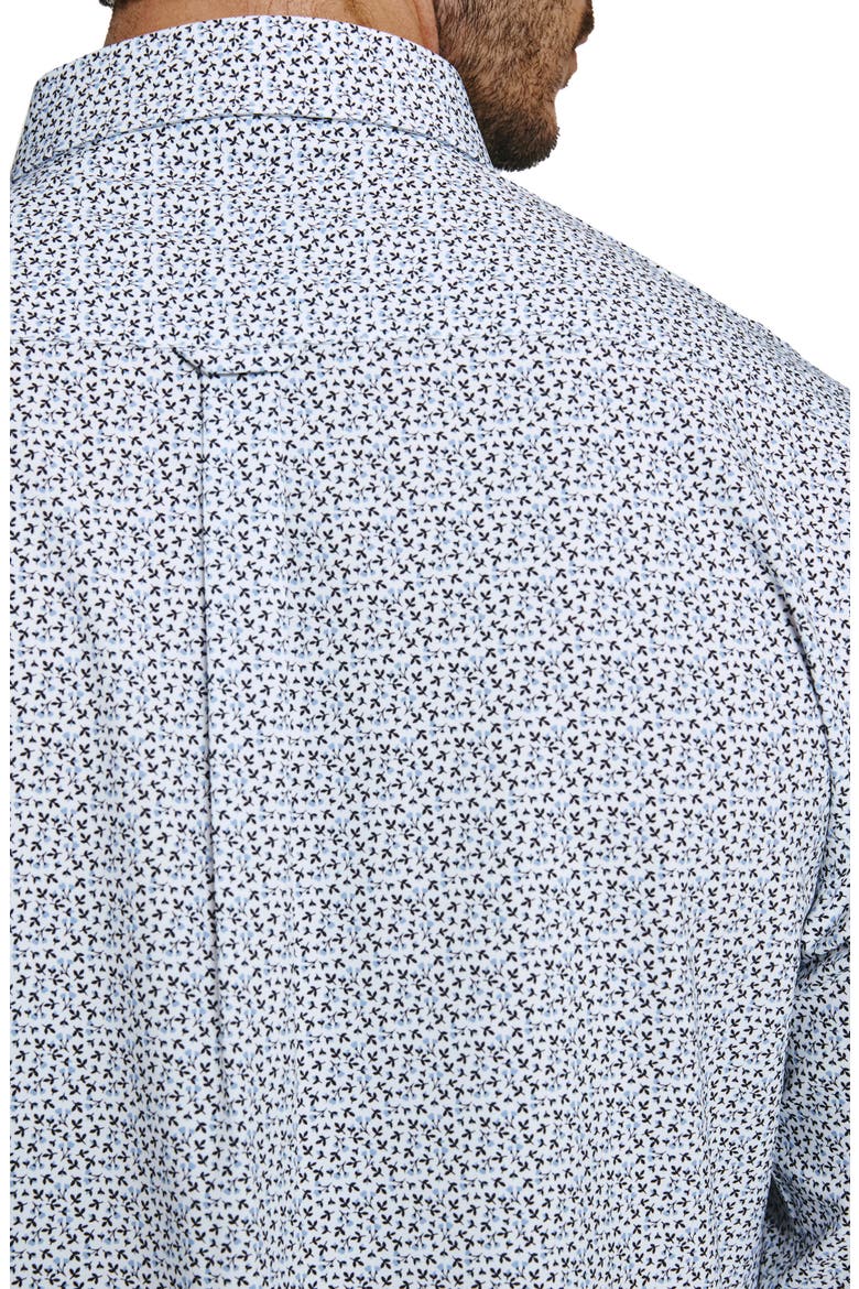 Peyton Floral Performance Button-Up Shirt, Alternate, color, WHITE