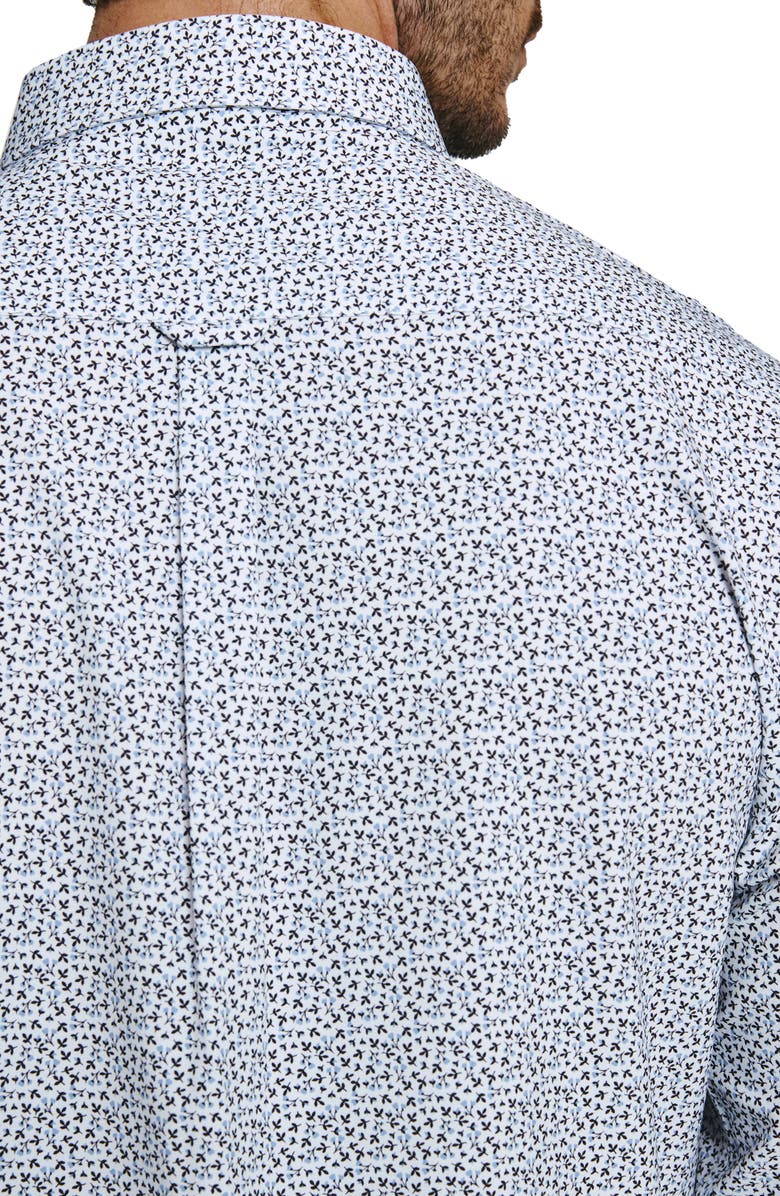 7 Diamonds Peyton Floral Performance Button-Up Shirt, Alternate, color, White