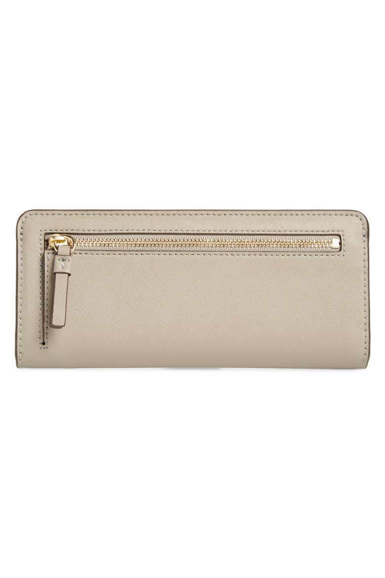 Robinson Saffiano Leather Continental Wallet, Alternate, color, GRAY HERON