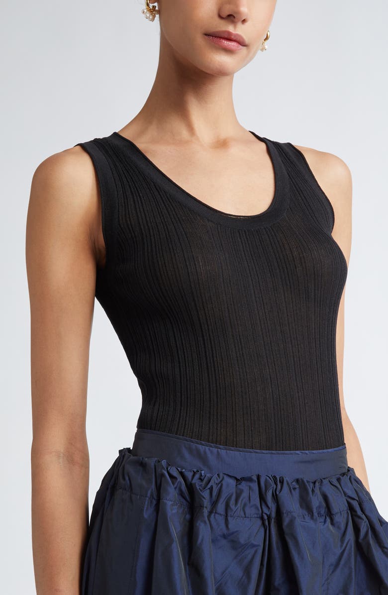 NACKIYÈ Fine Rib Organic Cotton Sweater Tank, Alternate, color, 