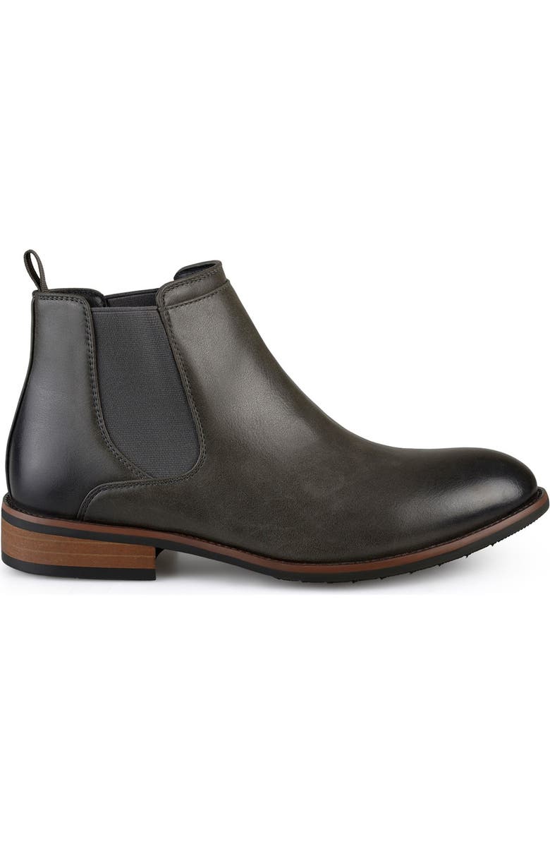VANCE CO Landon Chelsea Boot - Wide Width, Alternate, color, Grey