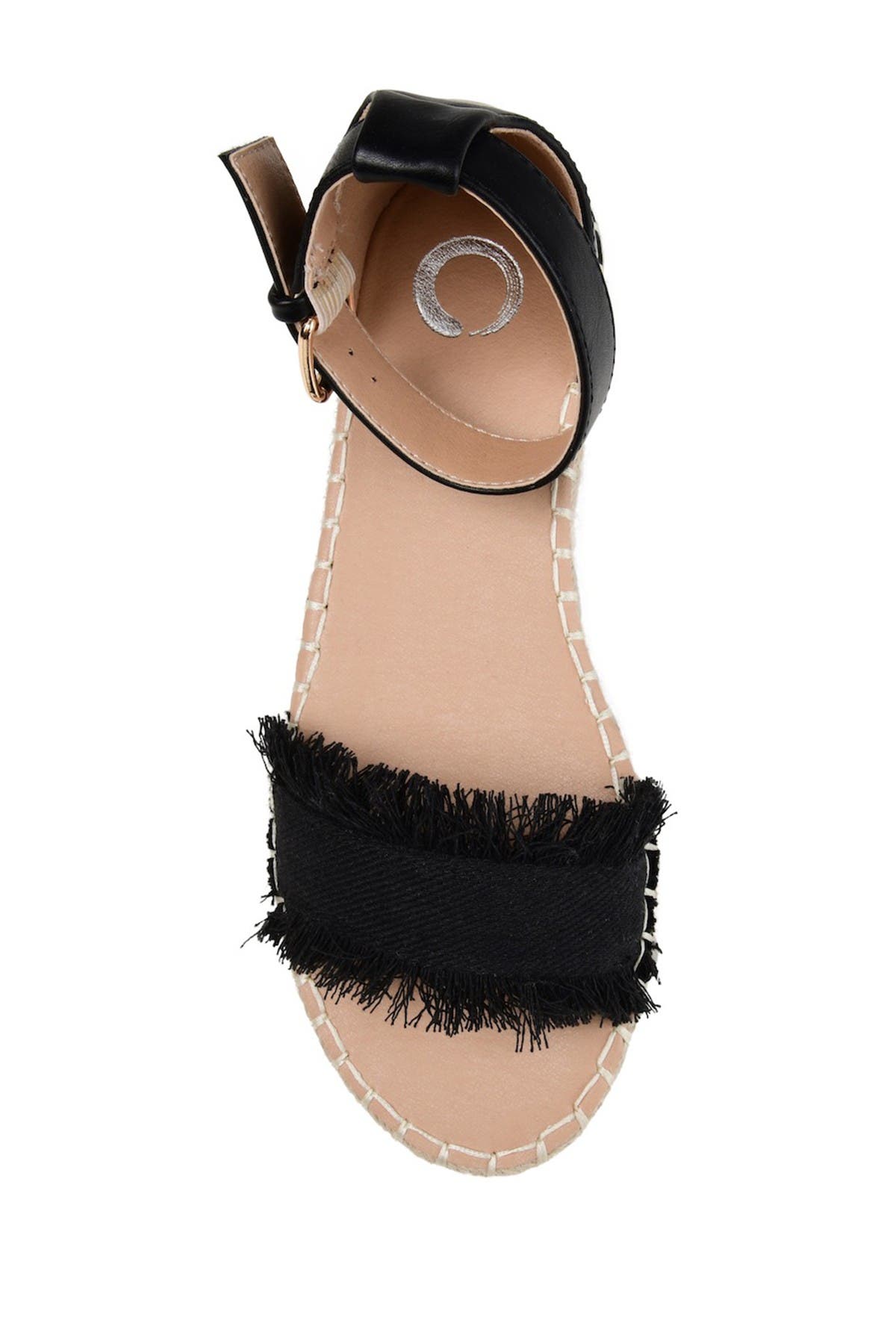 Journee Collection Tristeeen Ankle Strap Espadrille Sandal, Alternate, color, Black