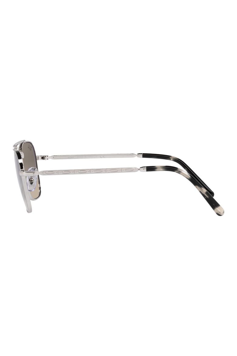 New Caravan 58mm Gradient Square Sunglasses, Alternate, color, SILVER / CLEAR GRADIENT GREY