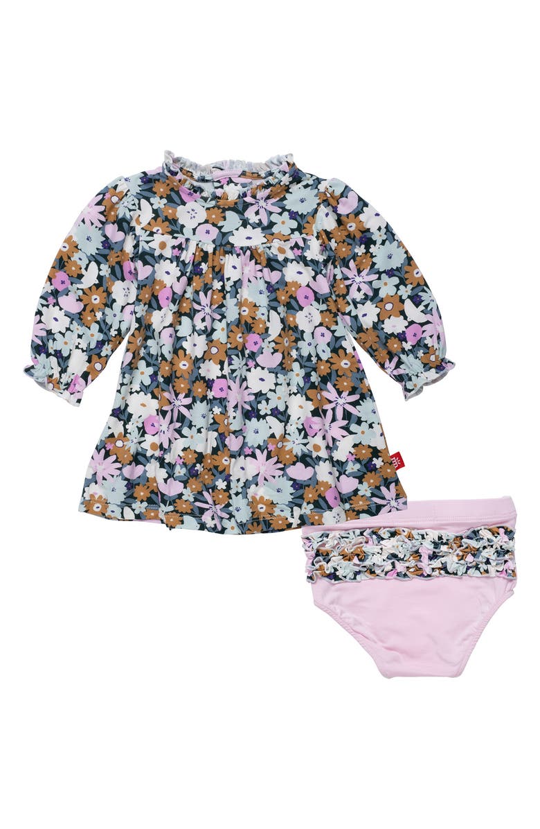 Magnetic Me Finchley Ruffle Magnetic Dress & Bloomers, Main, color, Finchley
