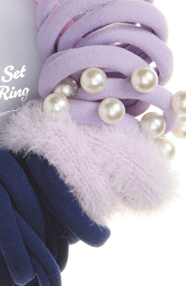 Capelli New York Kids' 35-Pack Mixed Ponytail Holders, Alternate, color, Lilac