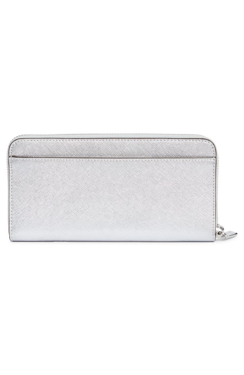 Kate Spade New York kenzie metallic leather wallet, Alternate, color, Lunar Light