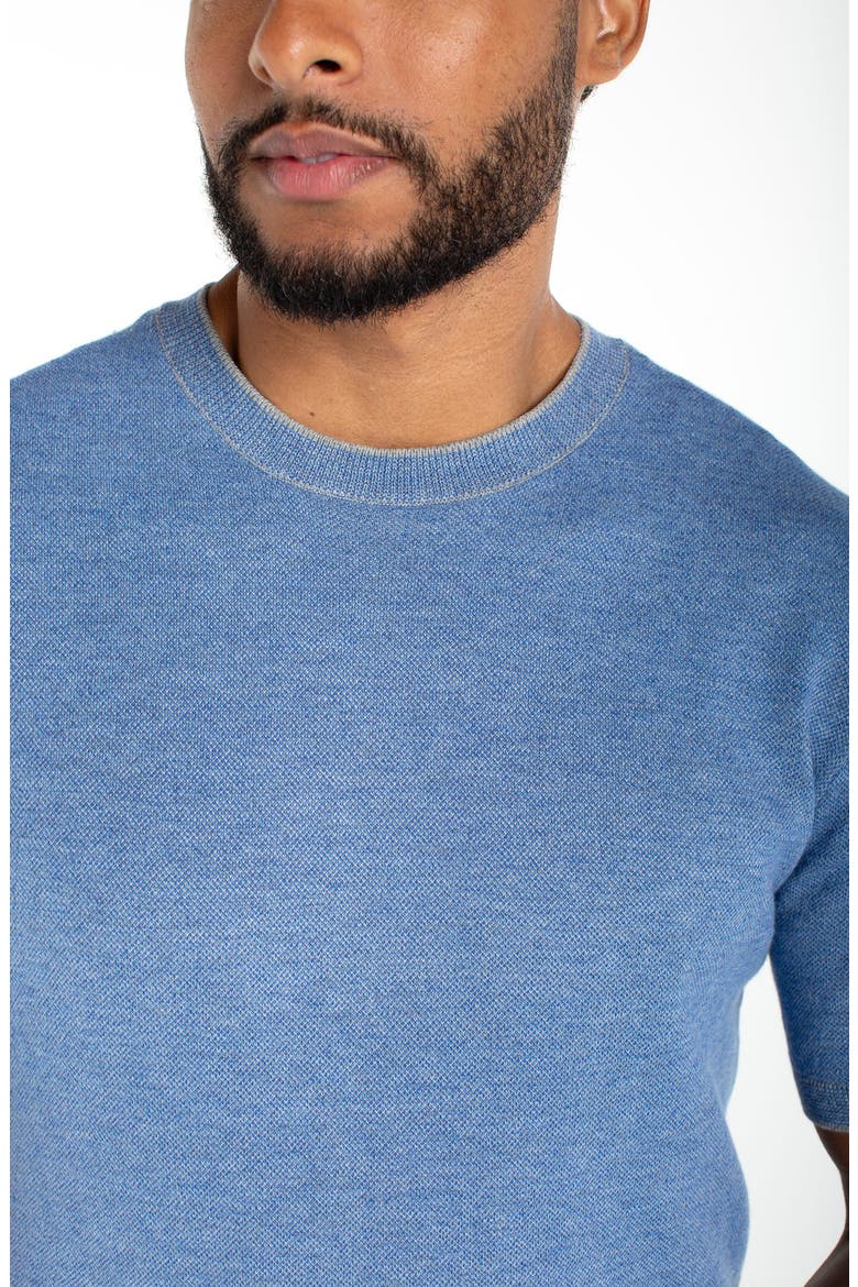 Crewneck Sweater T-Shirt, Alternate, color, BLUE