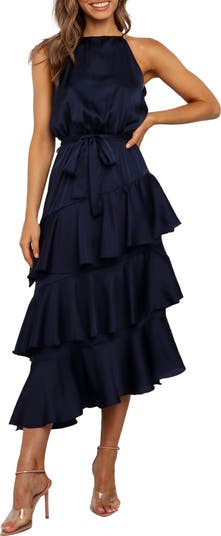 ワンピース Hashtag DDD Striped Sleeveless Petal Dress Sleeves Angie Floral Tier Sleeveless Dress in Teal | Palmetto Moon