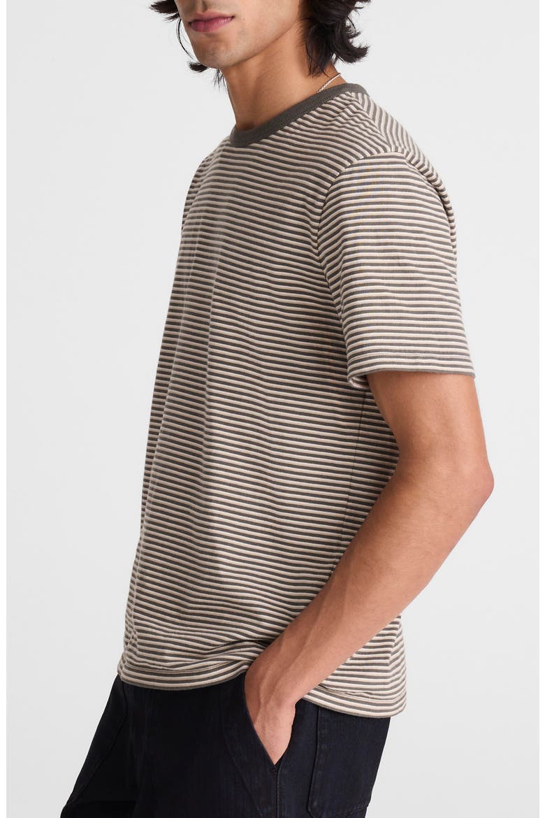 Allday Garment Dyed Cotton T-Shirt, Alternate, color, STRIPE PELICAN GREEN