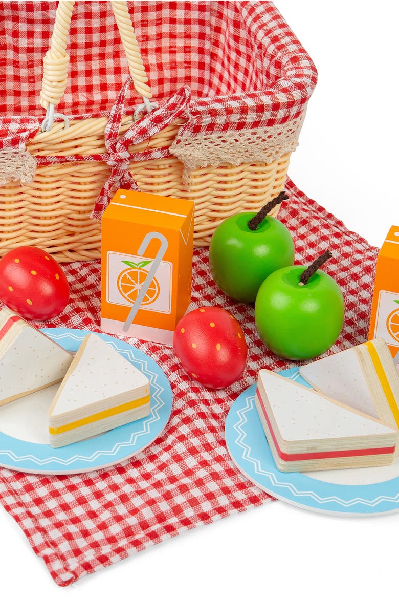 Picnic Basket, Alternate, color, Red
