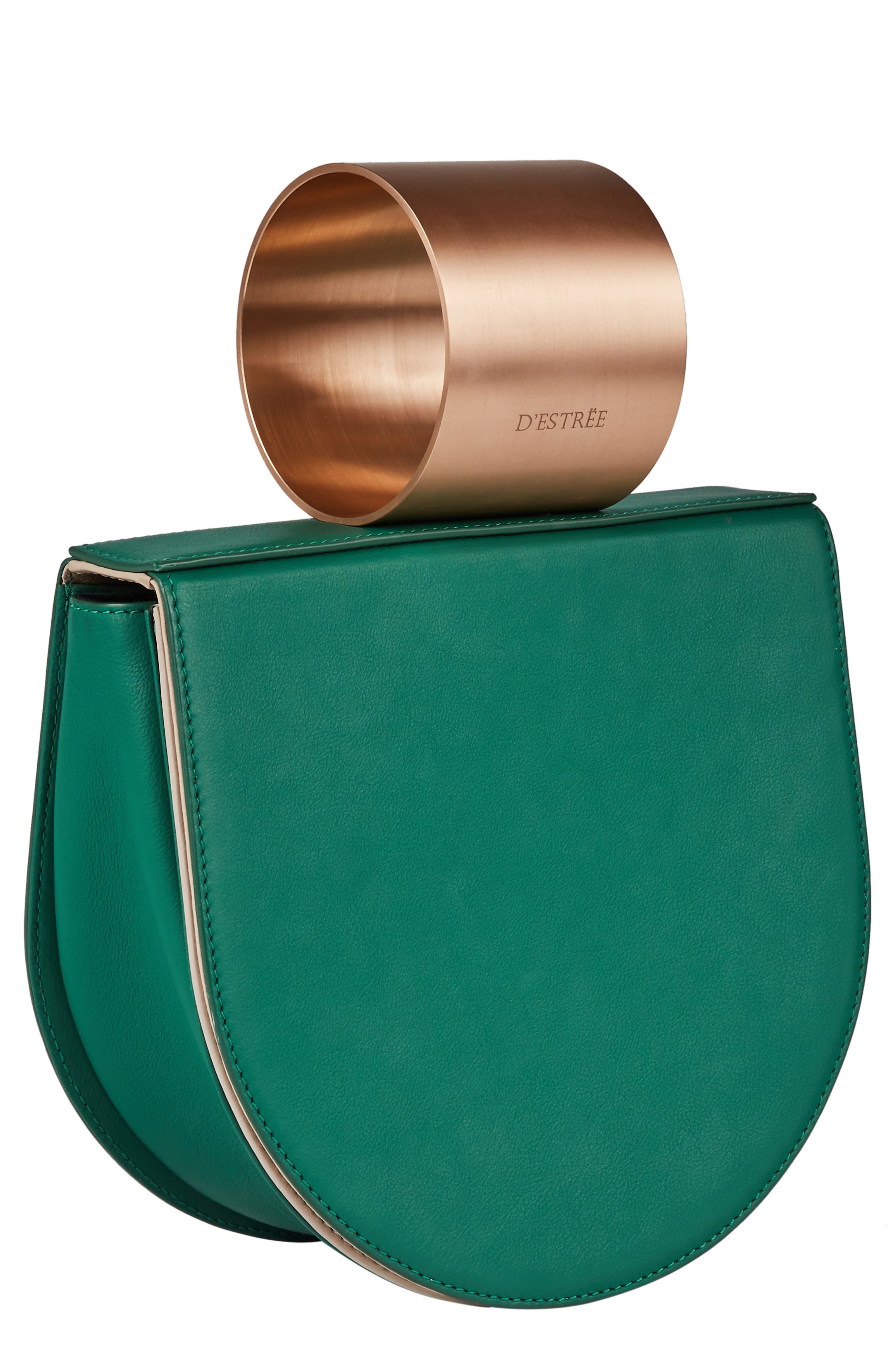 DESTREE D ESTREE D'Estrëe Mini Lucio Cuff Handle Leather Bag, Main, color, 