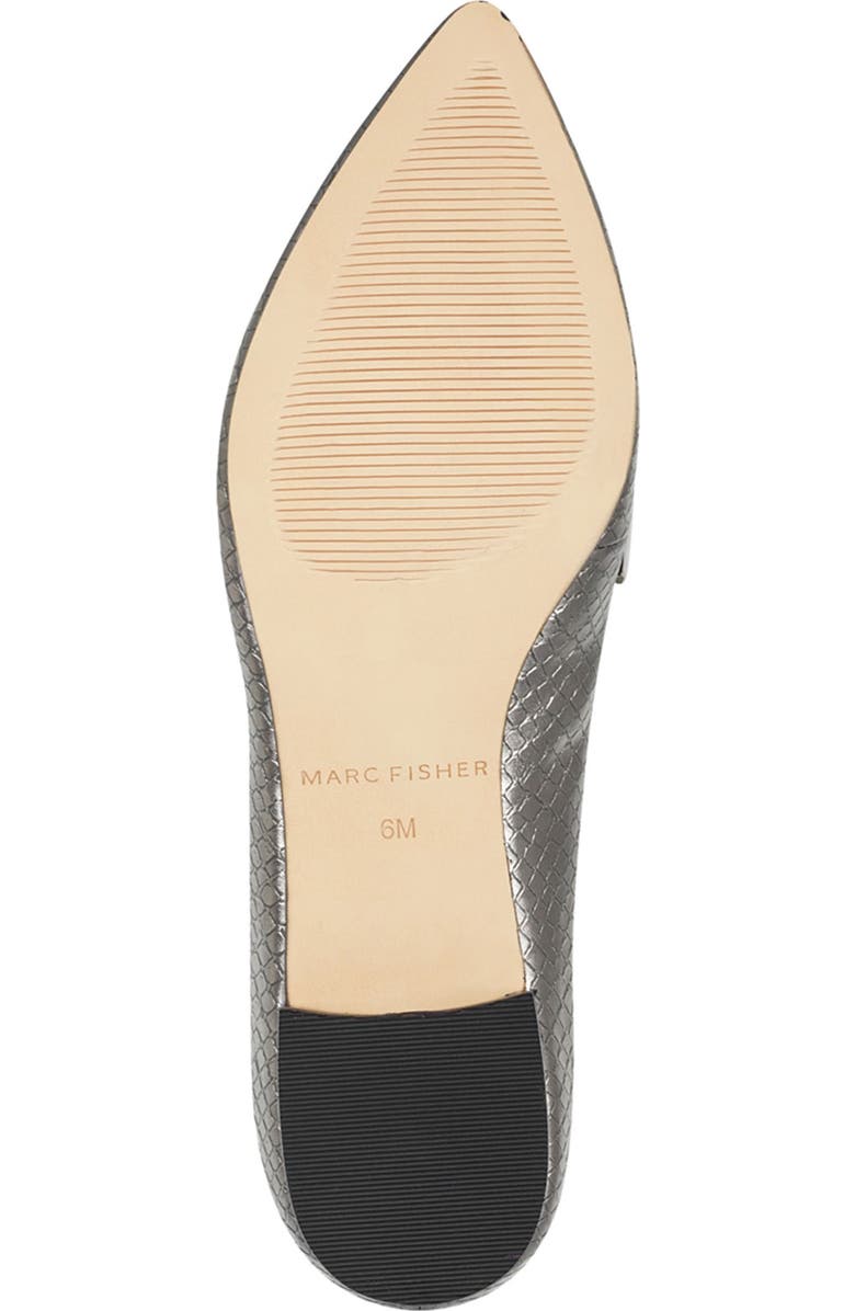Marc Fisher Feud Pointed Toe Embossed Loafer, Alternate, color,
