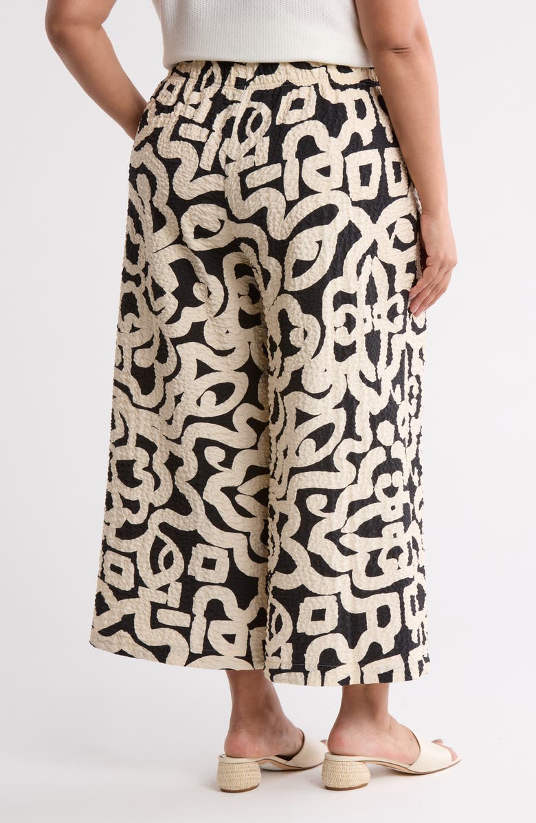 Adrianna Papell Crinkled Crop Pull-On Pants, Alternate, color,