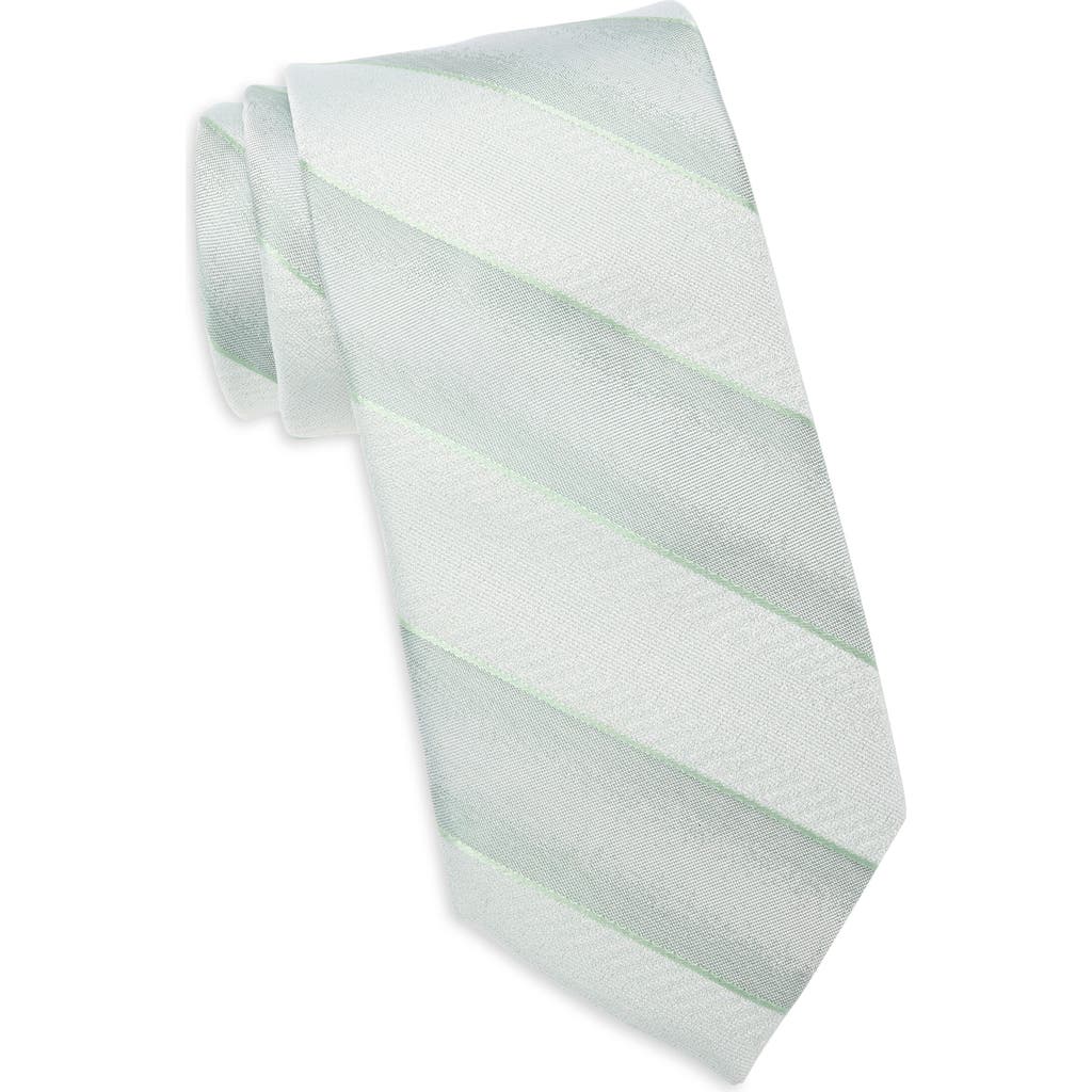 Nordstrom Revelle Stripe Silk Jacquard Tie In Green