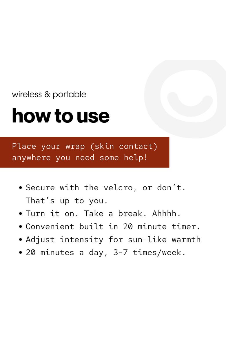 fringe Red Light Therapy Wrap, Alternate, color, Black