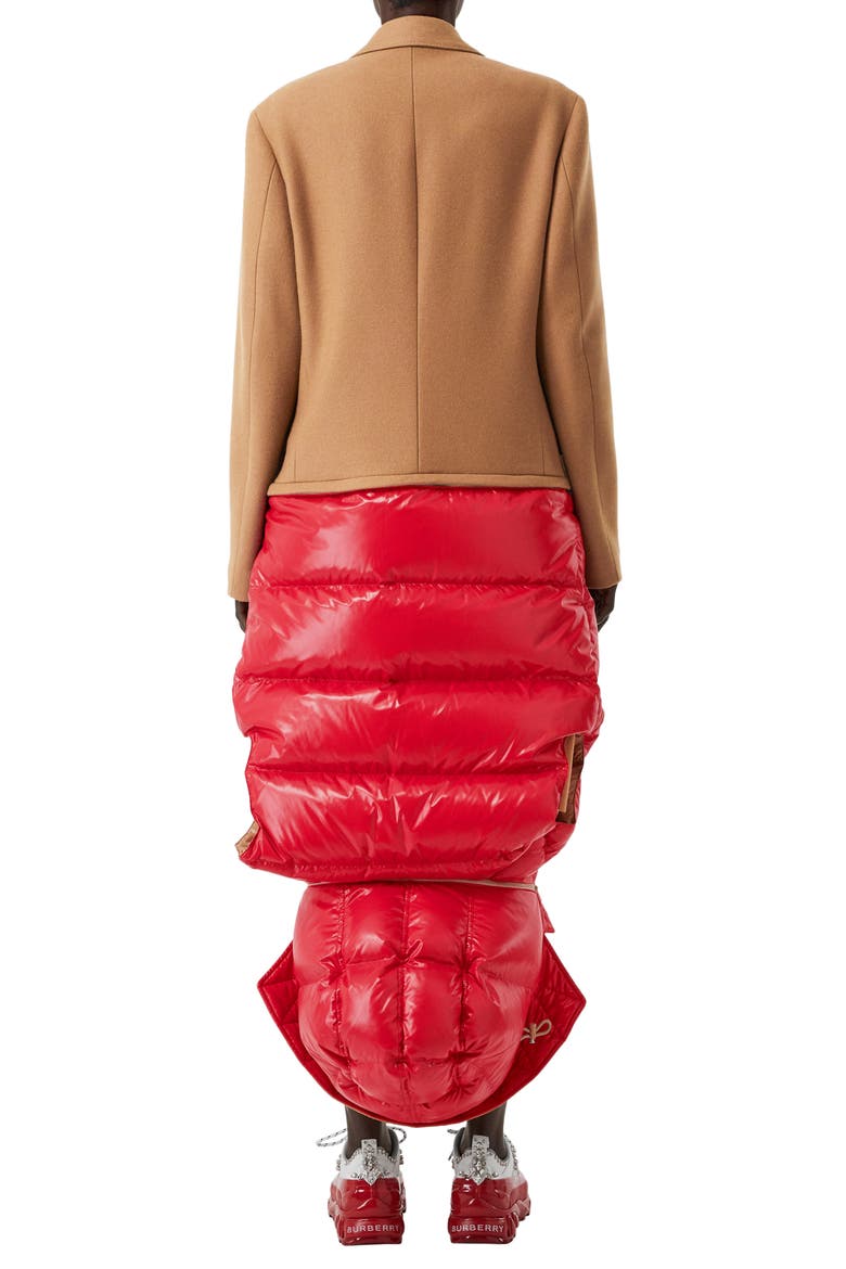 2-in-1 Camel Hair Coat with Reversible Puffer Vest, Alternate, color, BRONZE