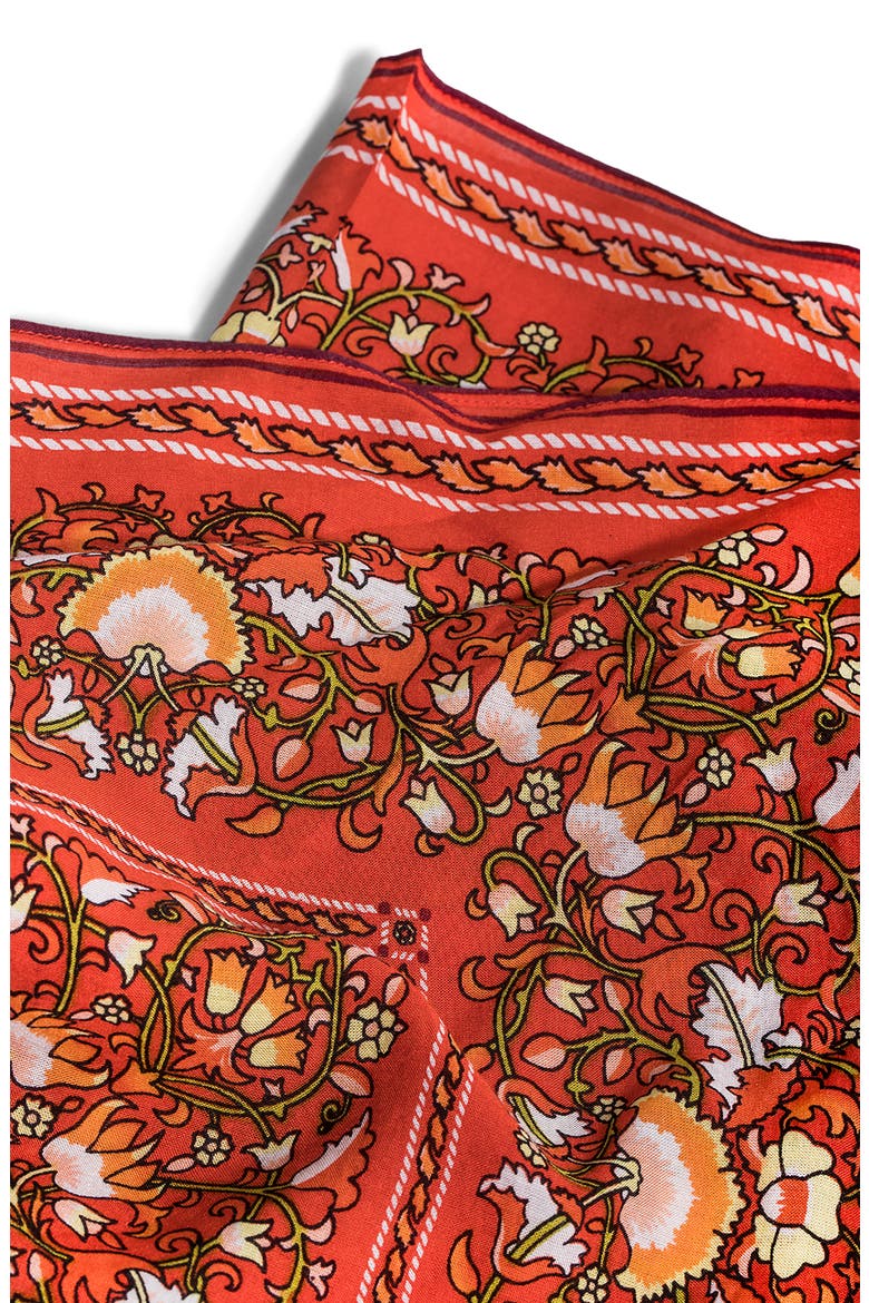 Tagore Bandana, Alternate, color, RUST