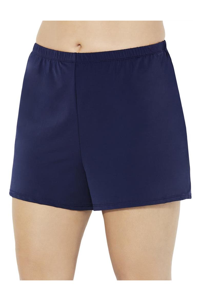 Chlorine Resistant Relaxed Fit Swim Short (plus Available), Main, color, Navy