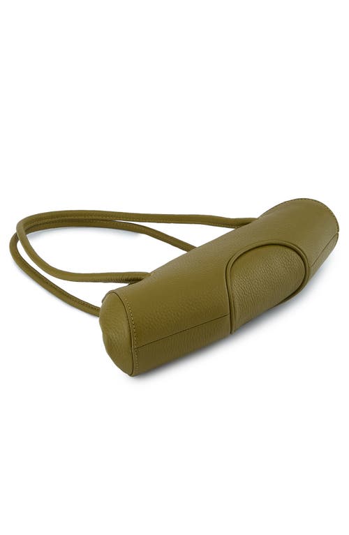 Behno Mini Elizabeth Baguette Pebble Leather Shoulder Bag