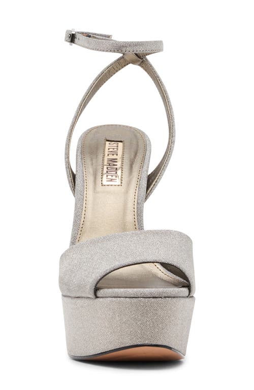 Steve Madden Jezzica Ankle Strap Platform Sandal In Gray