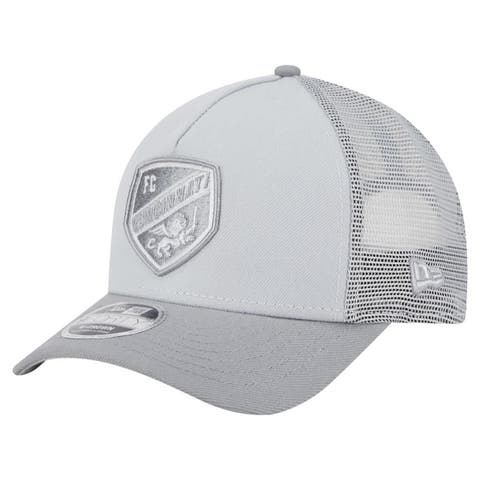 Men's New Era Gray FC Cincinnati Color Pack 9FORTY M-Crown A-Frame Adjustable Trucker Hat