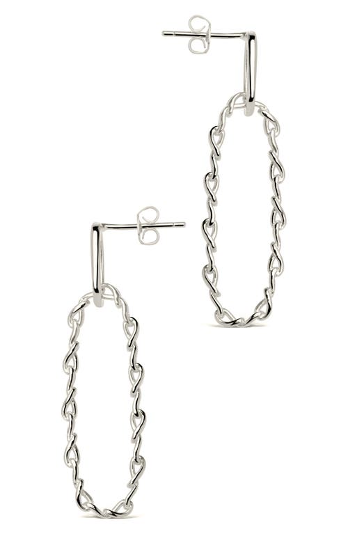 Sterling Forever Layney Drop Earrings In Silver