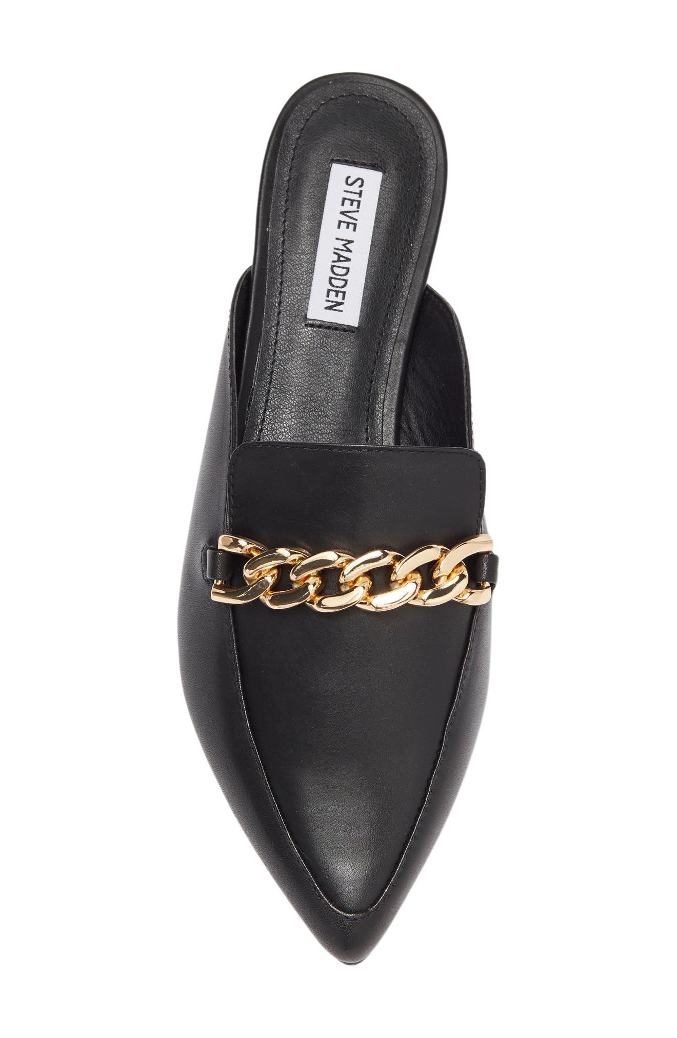 Steve Madden Pointy Toe Chain Mule, Alternate, color, 