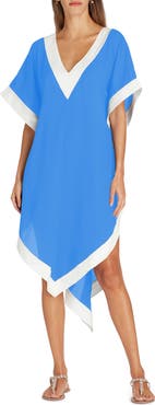 VALIMARE Aria High-Low Crepe de Chine Cover-up Dress