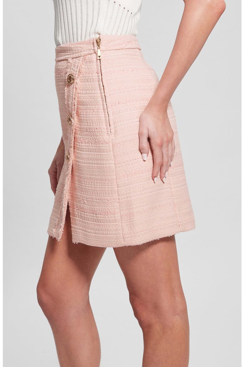 Tosca Tweed Miniskirt, Alternate, color, PINK