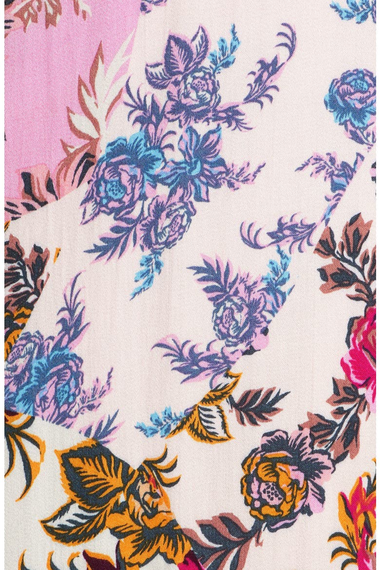 Abbi Mixed Floral Wrap Dress, Alternate, color, PINK MIST MULTI