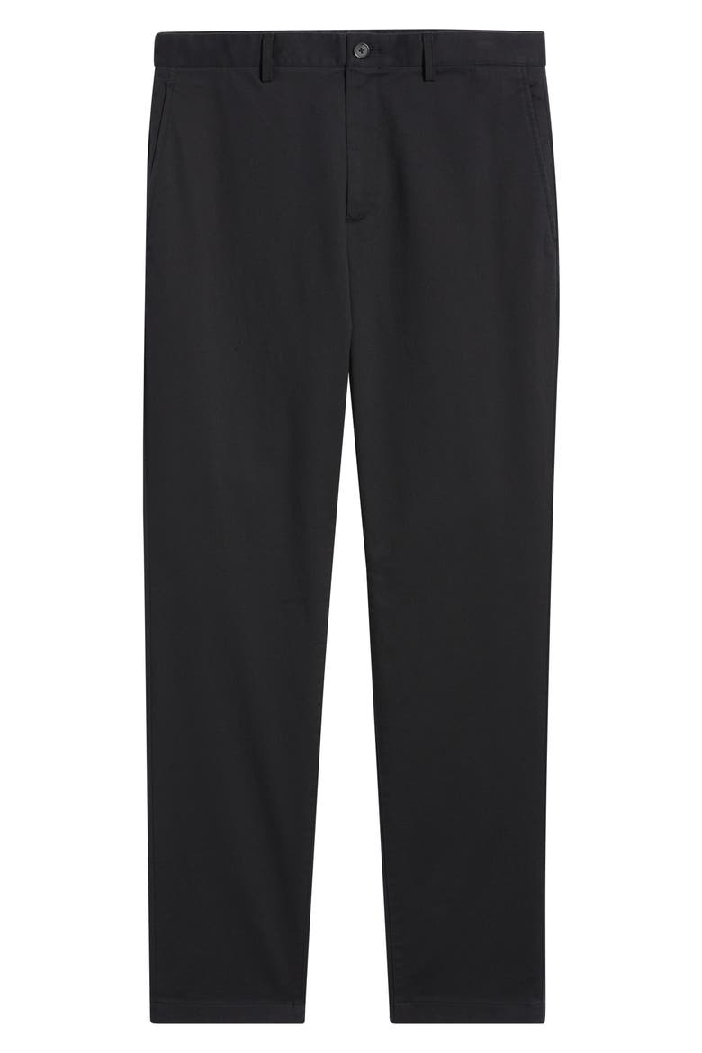 Zaine Slim Chino in Moonsoft Cotton Blend Trousers, Alternate, color, BLACK