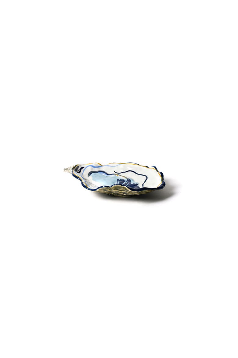 Oyster Trinket Dish, Alternate, color, Blue