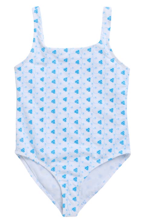 Kids' Eyelet One-Piece Swimsuit (Big Kid)