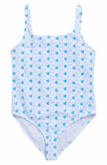 Miken Swim Kids' Eyelet One-Piece Swimsuit
