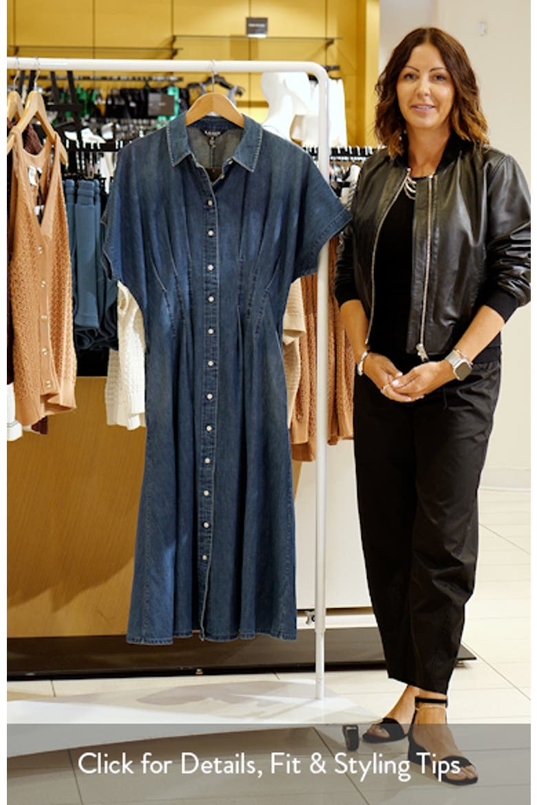 Pleat Denim Shirtdress video