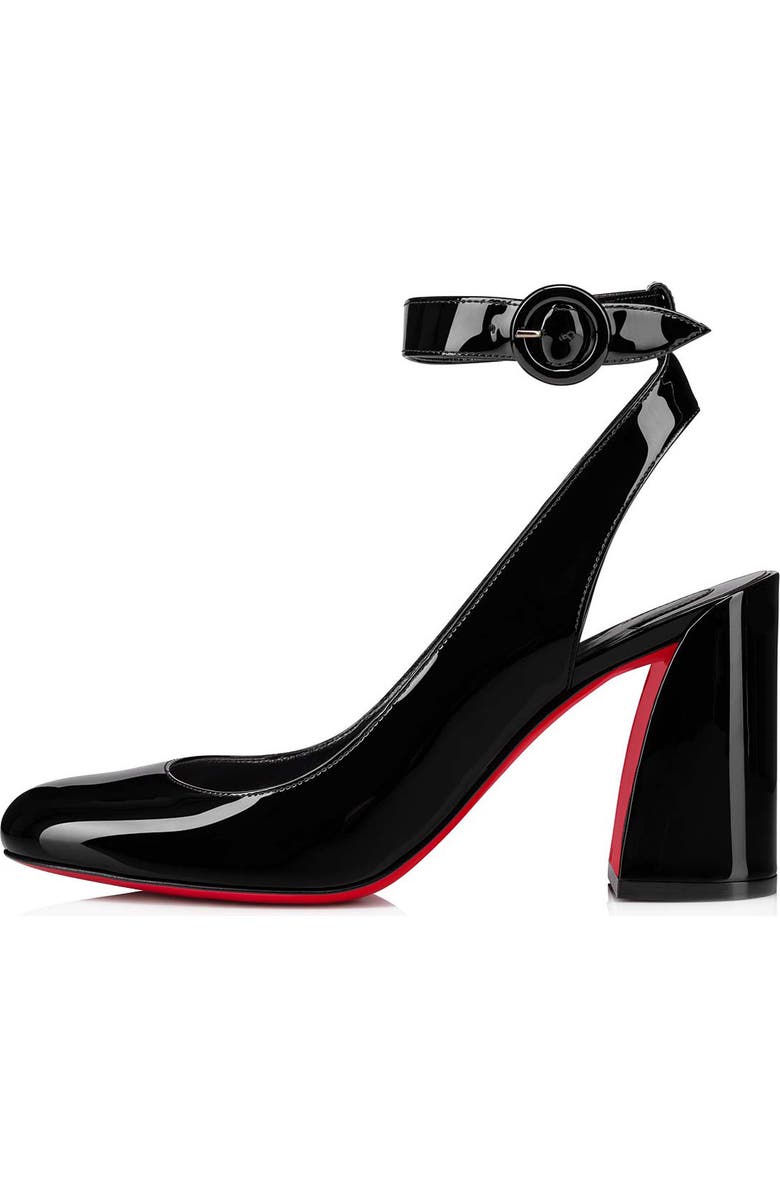 Christian Louboutin Miss Sab Slingback Pump, Alternate, color, B439 Black/ Lin Black