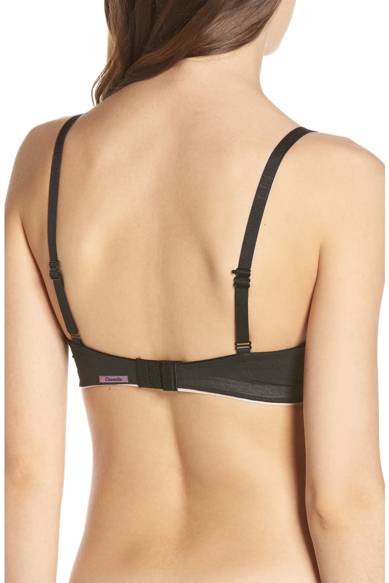 Absolute Invisible Smooth Underwire Push-Up Bra, Alternate, color, BLACK