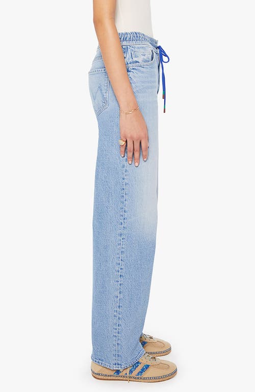 Mother The Drawn Tagger Skim Drawstring Jeans In Blue