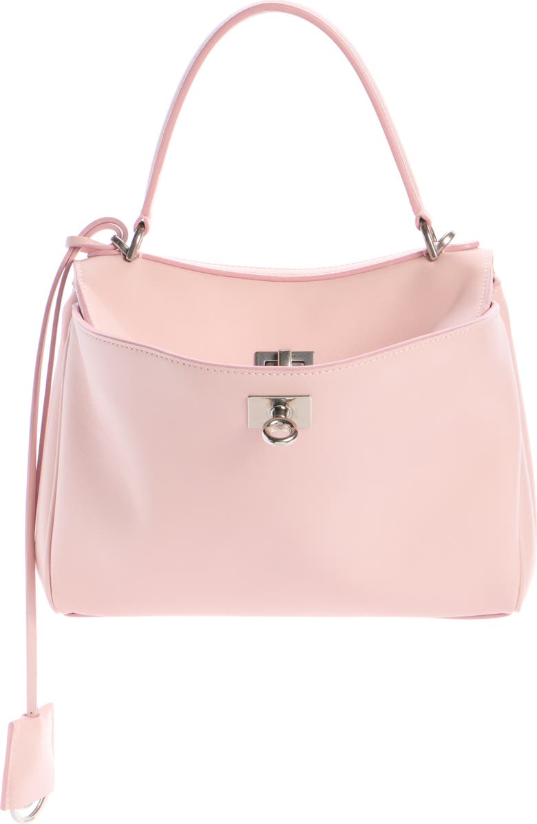 Balenciaga Mini Rodeo Leather Top Handle Bag, Main, color, 5831 Suede Pink