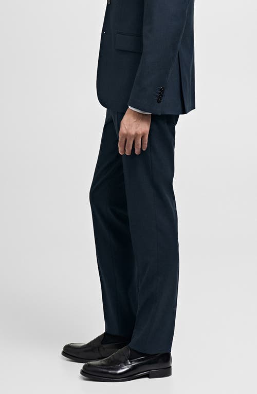 Mango Milan Slim Fit Suit Pants In Blue