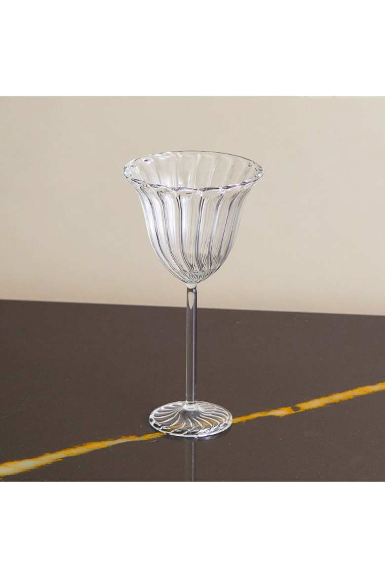 Tulipa Bell Glass, Alternate, color, Clear