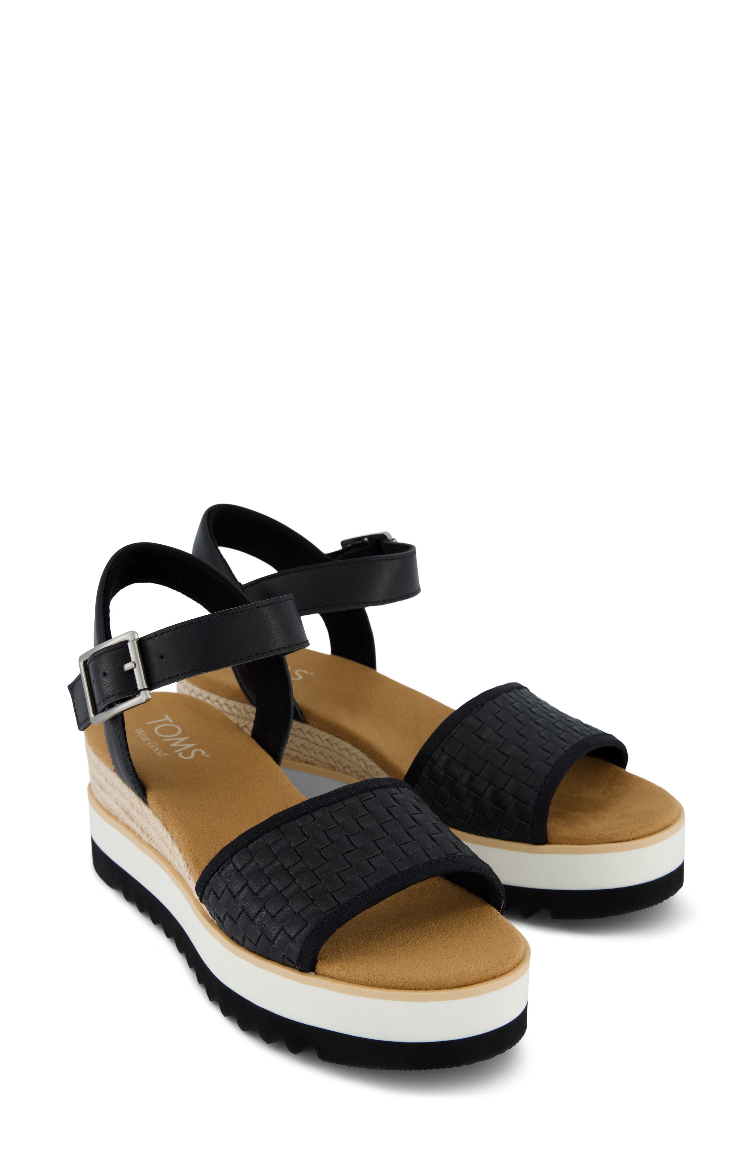 TOMS Diana Platform Wedge Sandal, Alternate, color, 