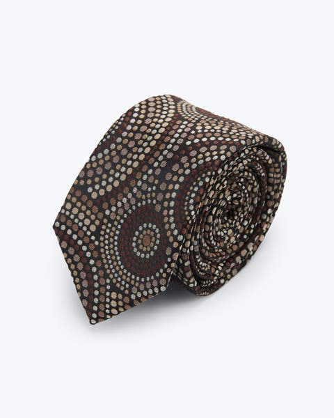 Halo Dots Silk Jacquard Tie