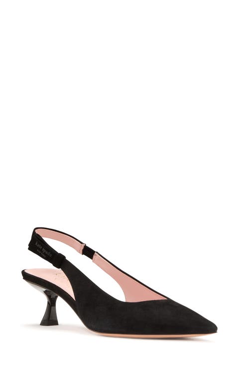 riley slingback pointed toe pump