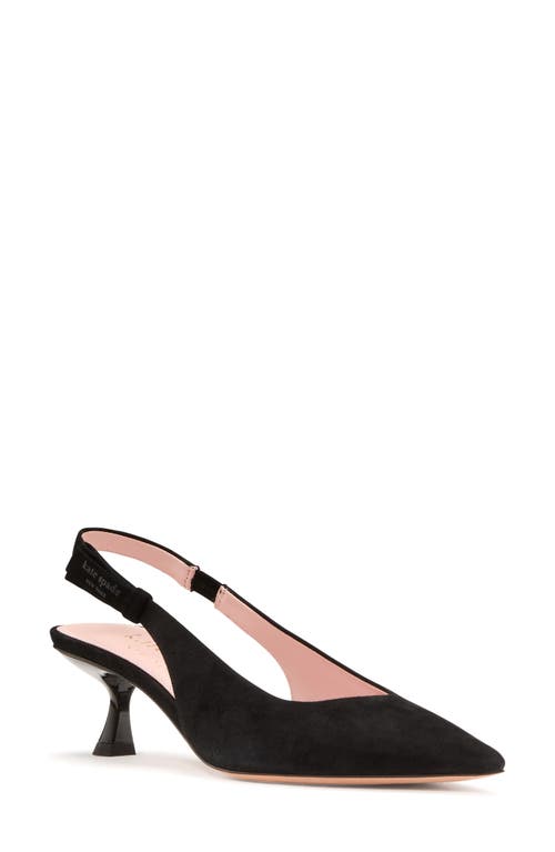 Kate Spade New York Riley Slingback Pointed Toe Pump In Black